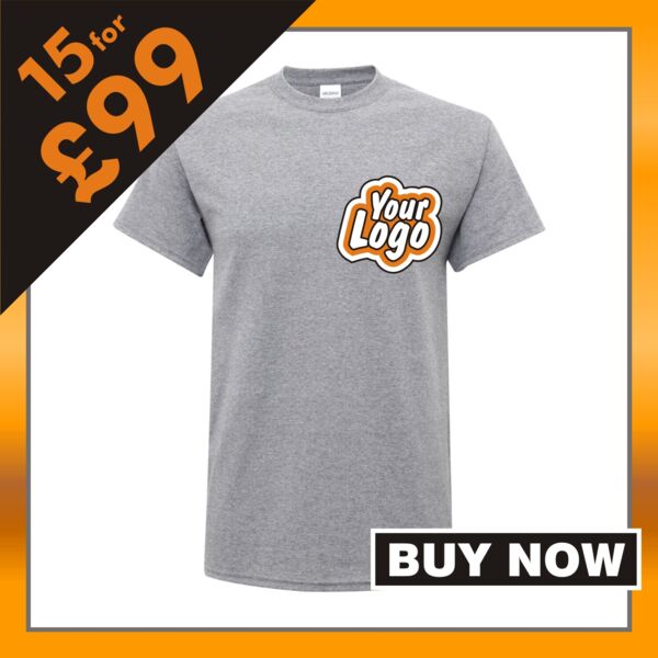 Buy 15 Heavy cotton adult t-shirt for £99 plus vat Thumbnail